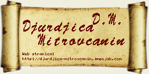 Đurđica Mitrovčanin vizit kartica
